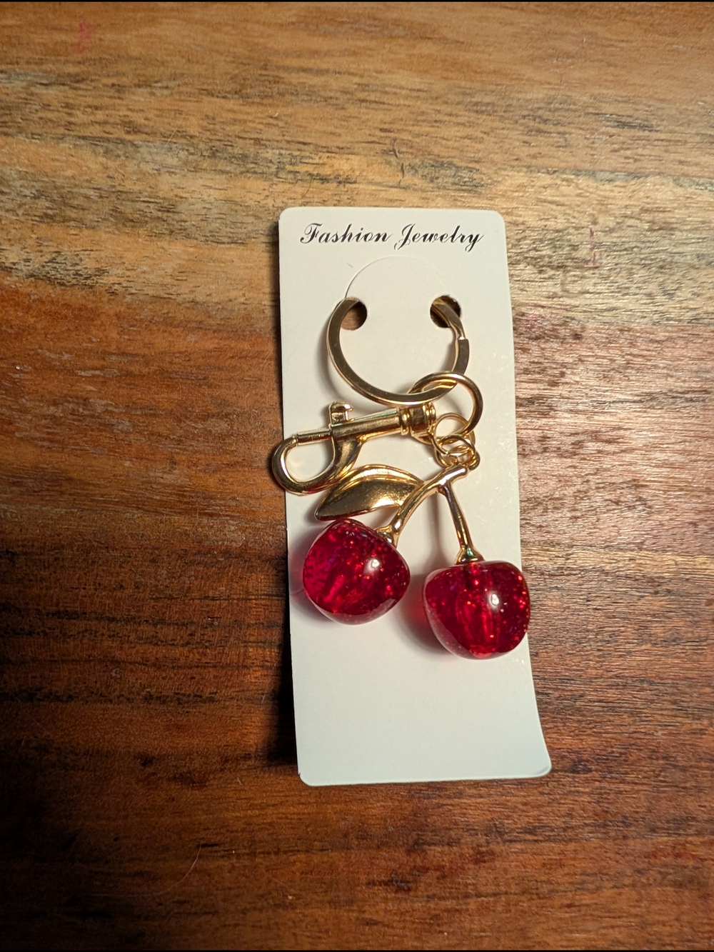 Red Cherries Purse Charm